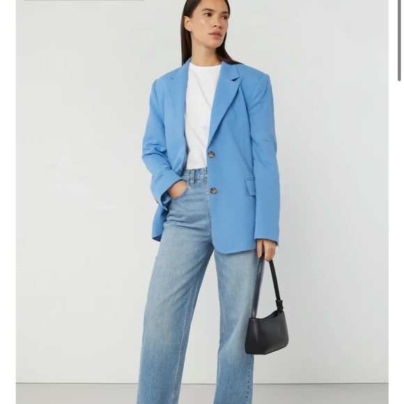 Oak + Fort linen blazer. NWT. Size M. - Picture 3 of 5